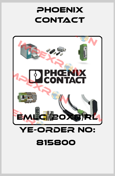 EMLC (20X8)RL YE-ORDER NO: 815800  Phoenix Contact