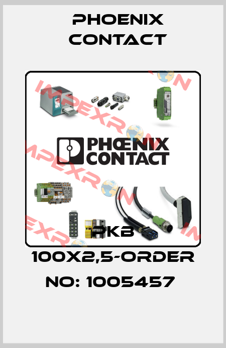 PKB 100X2,5-ORDER NO: 1005457  Phoenix Contact