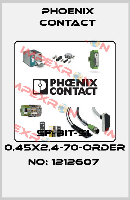 SF-BIT-SL 0,45X2,4-70-ORDER NO: 1212607  Phoenix Contact