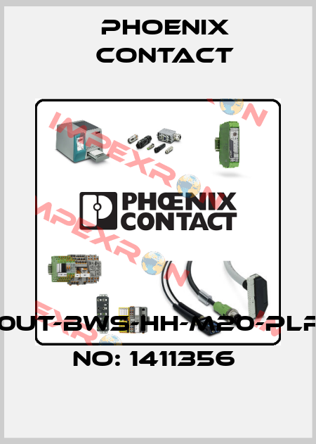 HC-EVO-A10UT-BWS-HH-M20-PLRBK-ORDER NO: 1411356  Phoenix Contact