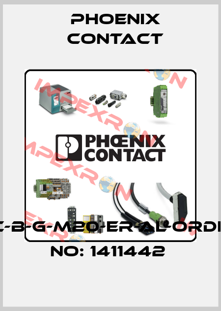 HC-B-G-M20-ER-AL-ORDER NO: 1411442  Phoenix Contact