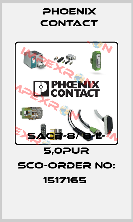 SACB-8/ 8-L- 5,0PUR SCO-ORDER NO: 1517165  Phoenix Contact