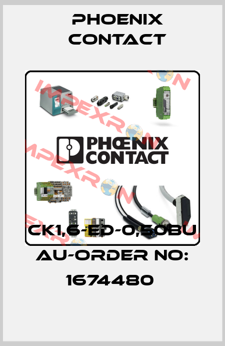 CK1,6-ED-0,50BU AU-ORDER NO: 1674480  Phoenix Contact