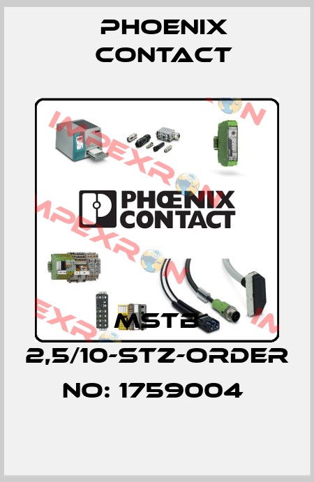 MSTB 2,5/10-STZ-ORDER NO: 1759004  Phoenix Contact