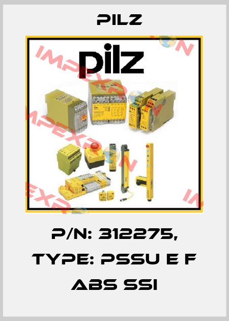 p/n: 312275, Type: PSSu E F ABS SSI Pilz