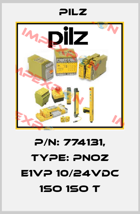 p/n: 774131, Type: PNOZ e1vp 10/24VDC 1so 1so t Pilz