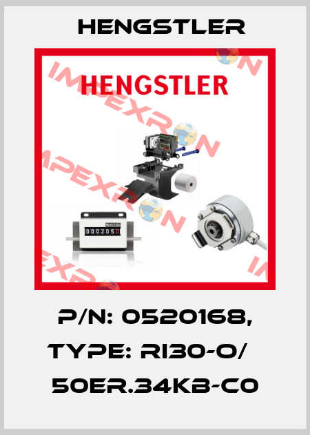 p/n: 0520168, Type: RI30-O/   50ER.34KB-C0 Hengstler
