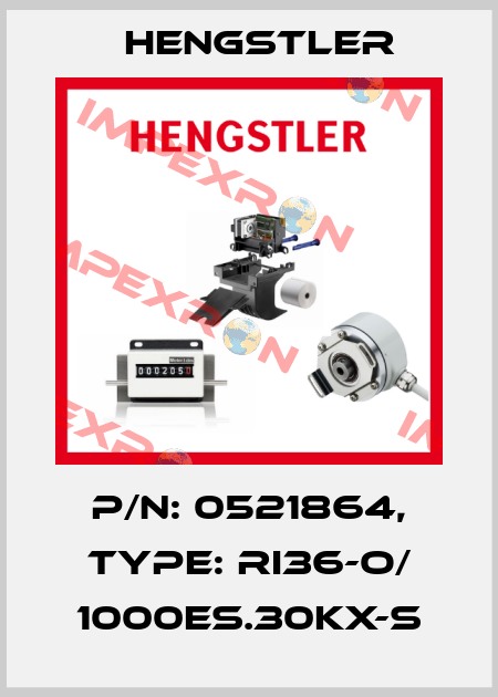 p/n: 0521864, Type: RI36-O/ 1000ES.30KX-S Hengstler