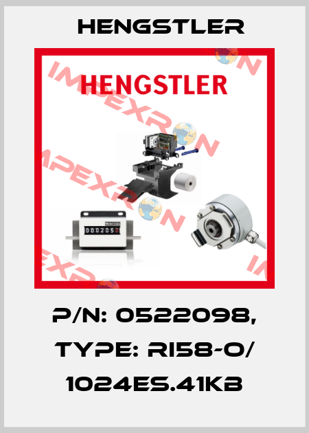 p/n: 0522098, Type: RI58-O/ 1024ES.41KB Hengstler