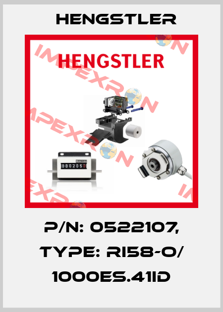 p/n: 0522107, Type: RI58-O/ 1000ES.41ID Hengstler