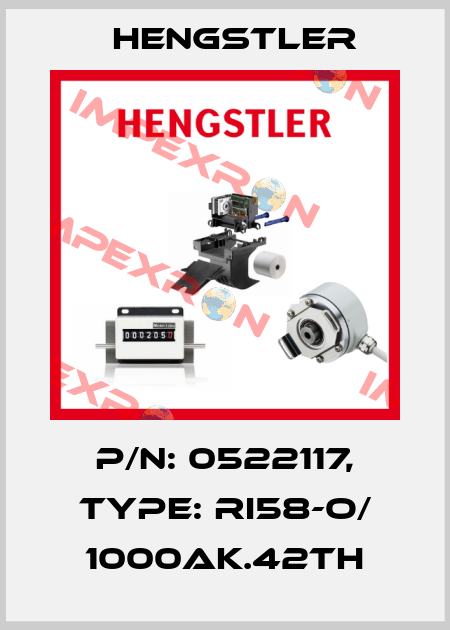 p/n: 0522117, Type: RI58-O/ 1000AK.42TH Hengstler
