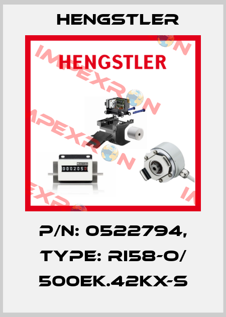 p/n: 0522794, Type: RI58-O/ 500EK.42KX-S Hengstler
