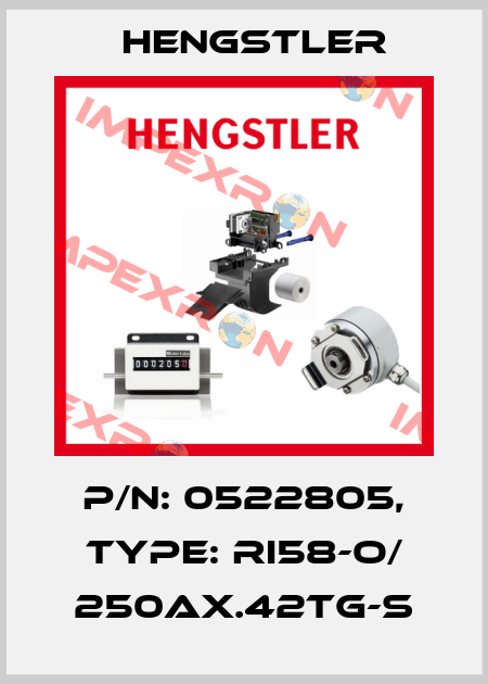 p/n: 0522805, Type: RI58-O/ 250AX.42TG-S Hengstler