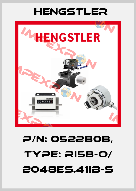 p/n: 0522808, Type: RI58-O/ 2048ES.41IB-S Hengstler