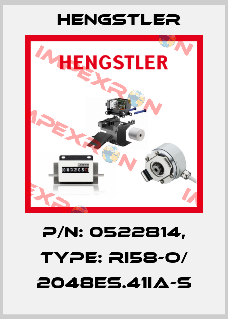 p/n: 0522814, Type: RI58-O/ 2048ES.41IA-S Hengstler