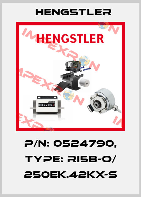 p/n: 0524790, Type: RI58-O/ 250EK.42KX-S Hengstler