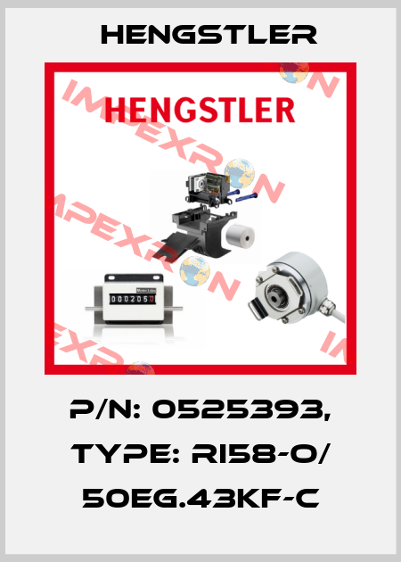 p/n: 0525393, Type: RI58-O/ 50EG.43KF-C Hengstler