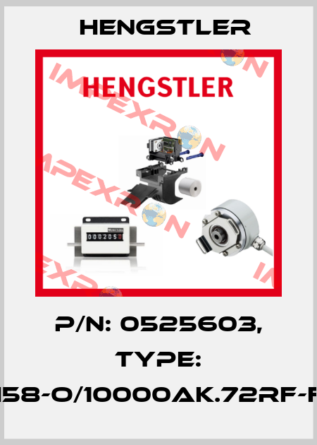 p/n: 0525603, Type: RI58-O/10000AK.72RF-F0 Hengstler