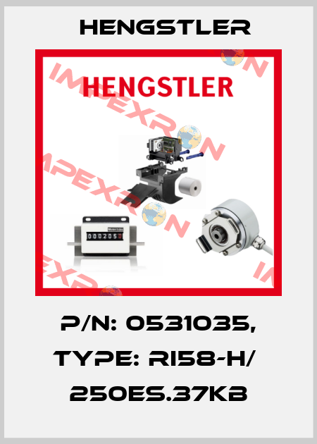 p/n: 0531035, Type: RI58-H/  250ES.37KB Hengstler