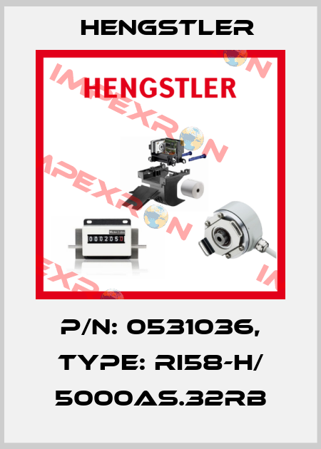 p/n: 0531036, Type: RI58-H/ 5000AS.32RB Hengstler