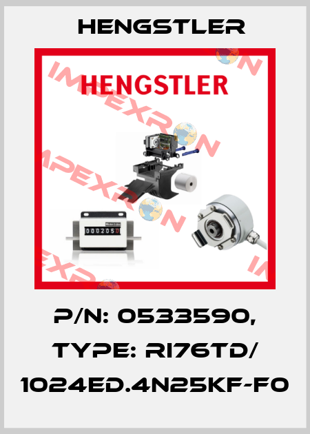 p/n: 0533590, Type: RI76TD/ 1024ED.4N25KF-F0 Hengstler