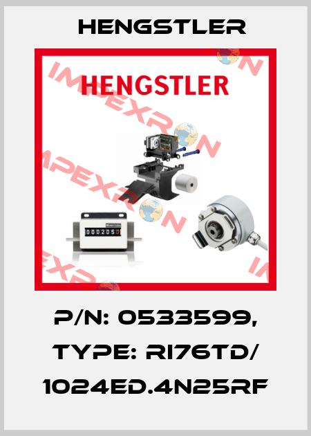 p/n: 0533599, Type: RI76TD/ 1024ED.4N25RF Hengstler