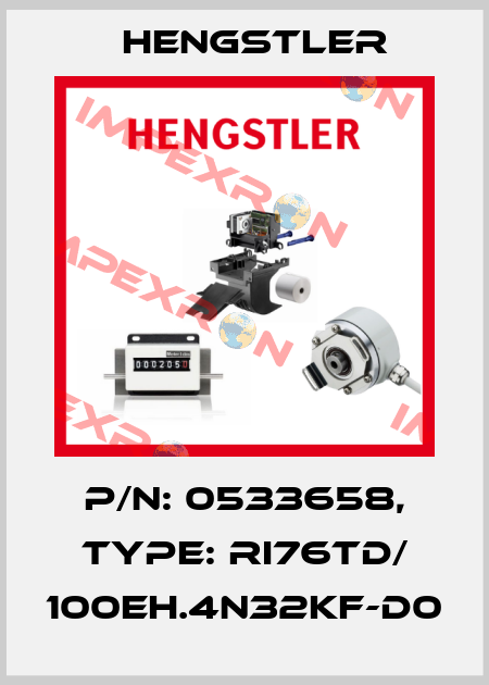 p/n: 0533658, Type: RI76TD/ 100EH.4N32KF-D0 Hengstler