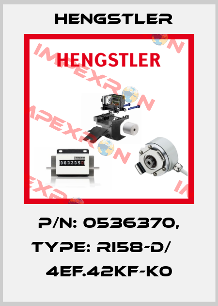 p/n: 0536370, Type: RI58-D/    4EF.42KF-K0 Hengstler