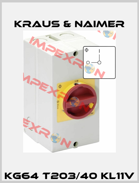 KG64 T203/40 KL11V Kraus & Naimer