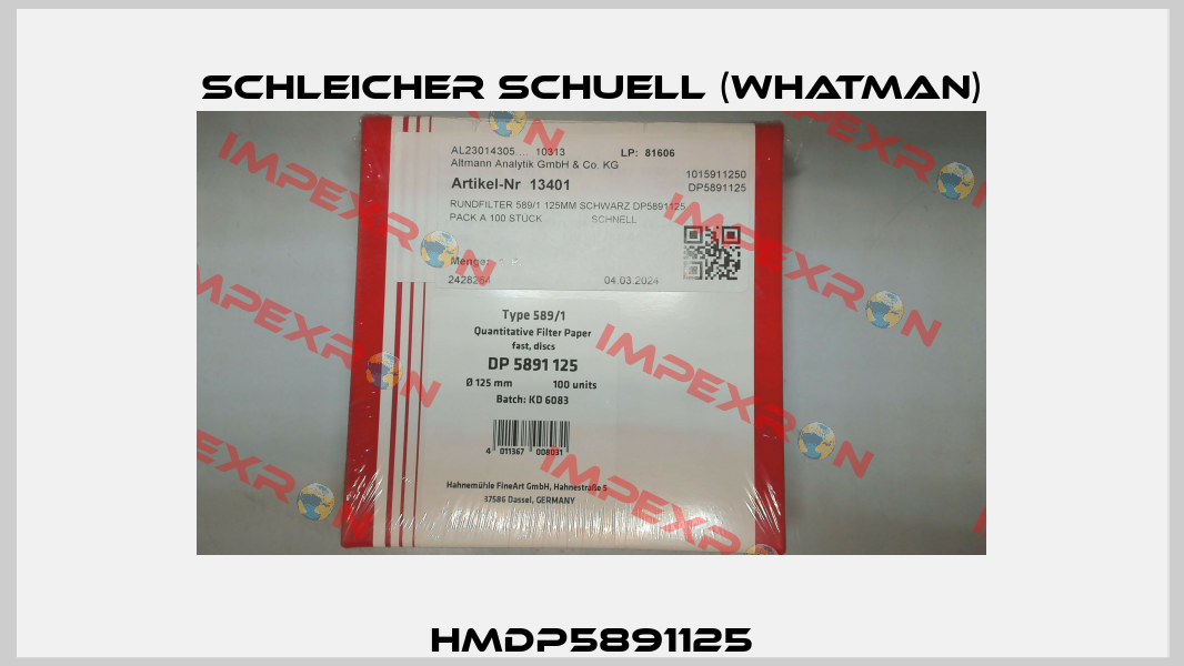HMDP5891125 Schleicher Schuell (Whatman)