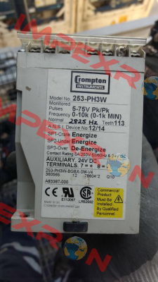 253-PH3G - 24VDC (ANSI 12/14)  CROMPTON INSTRUMENTS (TE Connectivity)