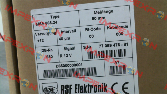 MSA 665.24 Rsf Elektronik