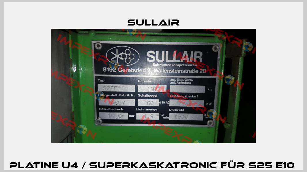 Platine U4 / Superkaskatronic für S25 E10  Sullair