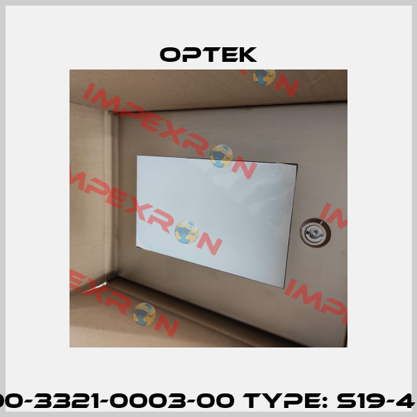 P/N: 1200-3321-0003-00 Type: S19-42 (IP65) Optek