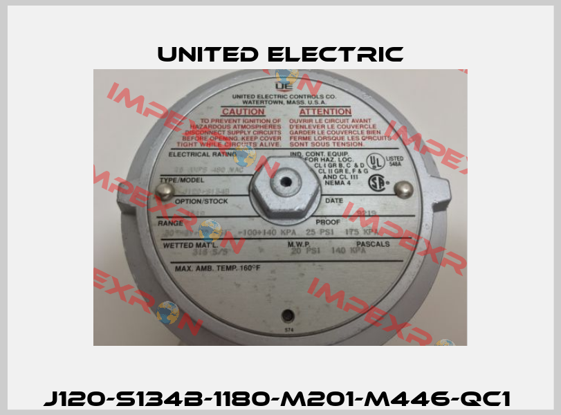J120-S134B-1180-M201-M446-QC1  United Electric