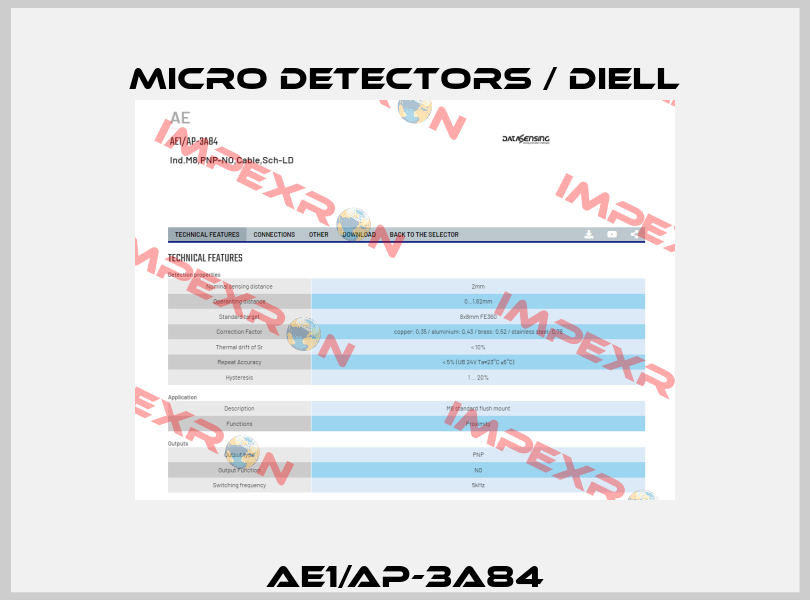 AE1/AP-3A84 Micro Detectors / Diell
