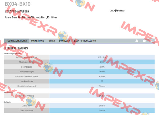 BX10S/00-ABVE806A Micro Detectors / Diell