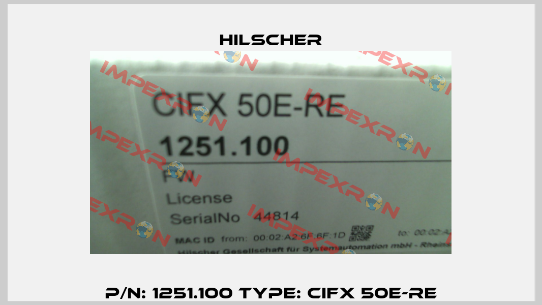 P/N: 1251.100 Type: CIFX 50E-RE Hilscher