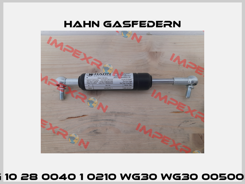 G 10 28 0040 1 0210 WG30 WG30 00500N Hahn Gasfedern